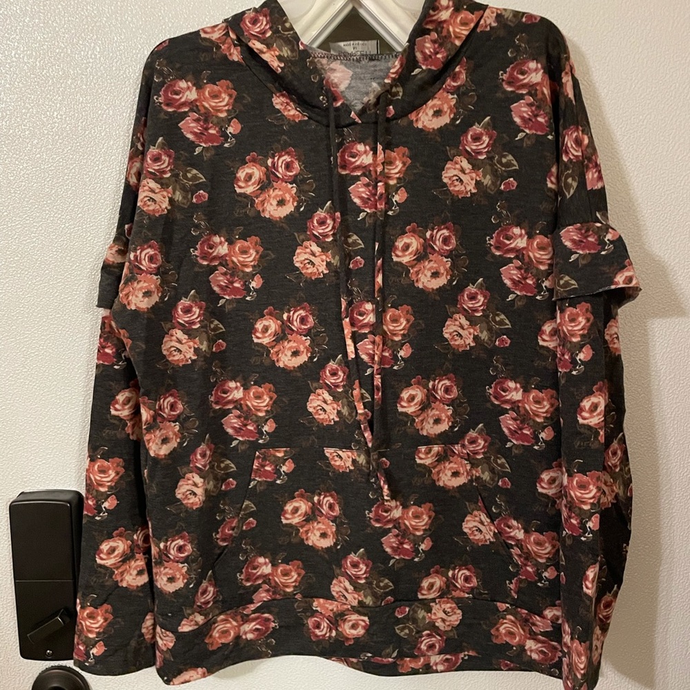 Floral hoodie